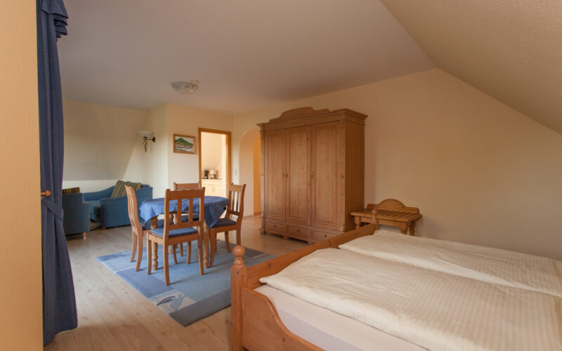 Ferienwohnungen in der Pension Bergblick im Erzgebirge mit komfortabler Ausstattung und malerischer Aussicht.